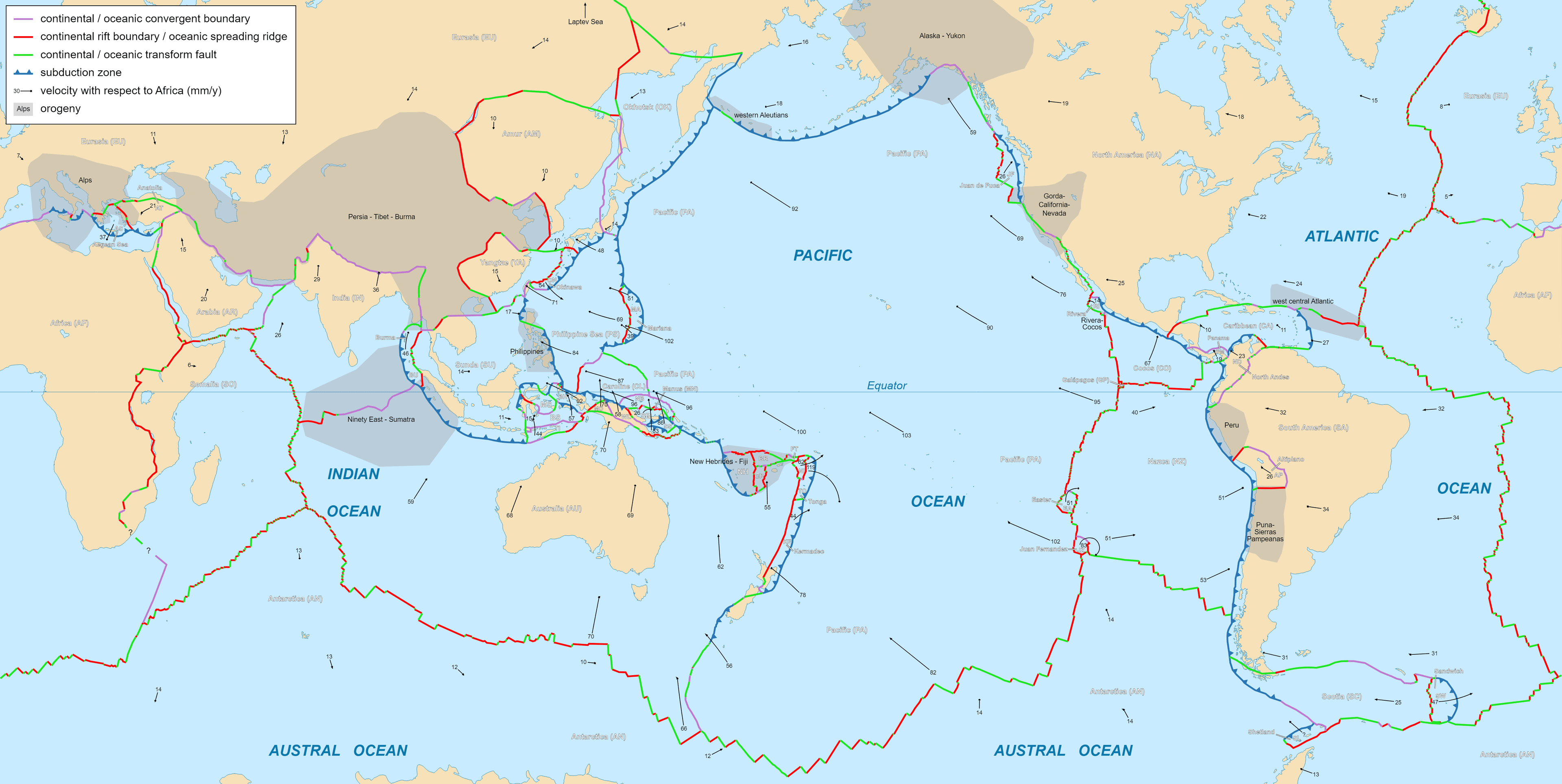 Pacific map